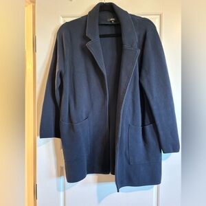 Quince navy blazer sweater